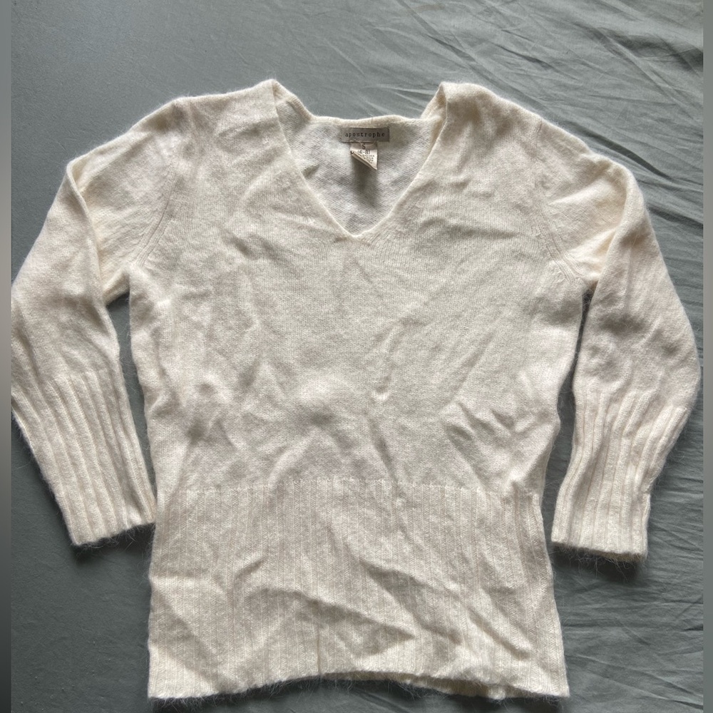 Angora rabbit hair sweater